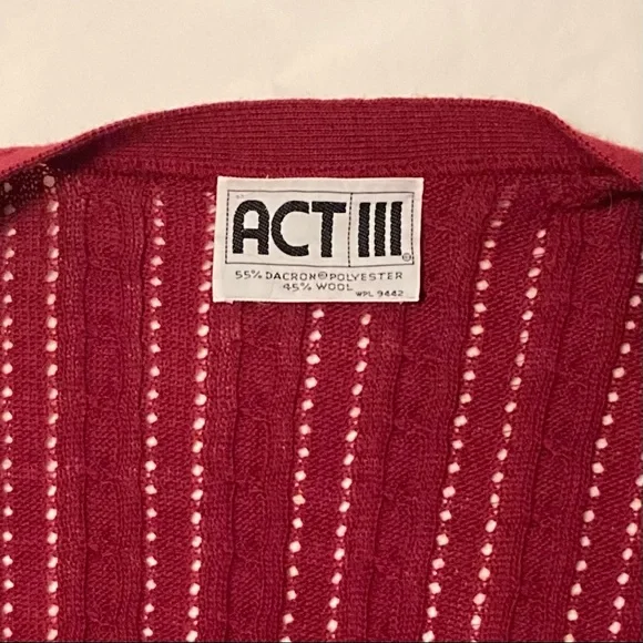 Act III Pointelle Knit Cardigan - Picture 10 of 12